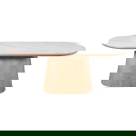 Eettafel Alba Naturel Keramisch 200cm Ovaal - Giga Meubel