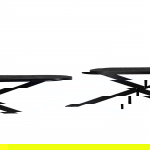 Eettafel Barn Ovaal Zwart Mangohout 300cm - Giga Meubel