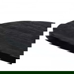 Eettafel Barn Ovaal Zwart Mangohout 300cm - Giga Meubel