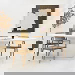 Eettafel Cleo Ovaal Wit 200cm - Giga Meubel