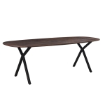 Eettafel Genève Bruin Ovaal 240cm - Giga Meubel
