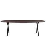 Eettafel Genève Bruin Ovaal 240cm - Giga Meubel