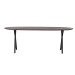 Eettafel Genève Bruin Ovaal 160cm - Giga Meubel