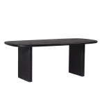 Eettafel Gin Zwart Deens Ovaal 240cm - Giga Meubel