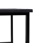 Eettafel Martin Mangohout Zwart 160cm - Giga Meubel