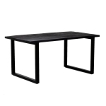 Eettafel Martin Mangohout Zwart 160cm - Giga Meubel