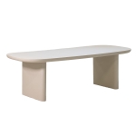 Eettafel Maya Deens Ovaal Beige 200cm - Giga Meubel