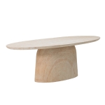 Tuintafel Myrna Ovaal Travertin 240cm - Giga Meubel