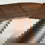 Eettafel Sivan Walnoot Rond Uitschuifbaar 120-160cm - Giga Meubel