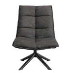 Fauteuil Lucas Microleder Antraciet - Giga Meubel