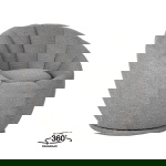 LABEL51 Fauteuil Crown Grijs Boucle