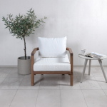 Fjôrd Fauteuil Erica Acacia Wire Brushed/Off White