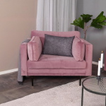 Fjôrd Fauteuil Boom Velvet Roze