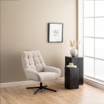 Draaifauteuil Sevilla Beige - Giga Living