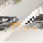 Fjôrd Loungeset Chania Naturel/Grijs Acaciahout