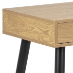 Bureau Nova MDF Naturel/Zwart - Giga Living