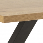 Eettafel Abeto Rechthoek MDF Naturel 160cm - Giga Living