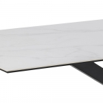 Eettafel Axel Rechthoek Keramiek Wit 200cm - Giga Living