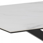 Eettafel Axel Rechthoek Keramiek Wit 160cm - Giga Living