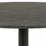 Eettafel Aurora Rond MDF Zwart Ø110cm - Giga Living