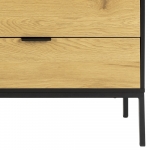 Dressoir Bronx MDF Zwart 160cm - Giga Living