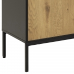 Dressoir Bronx MDF Zwart 160cm - Giga Living