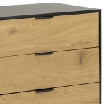 Dressoir Bronx MDF Zwart 160cm - Giga Living