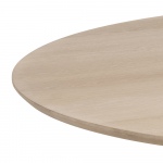 Eettafel Loeck Rond MDF Lichtbruin Ø120cm - Giga Living