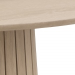 Eettafel Loeck Rond MDF Lichtbruin Ø120cm - Giga Living