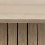 Eettafel Loeck Rond MDF Lichtbruin Ø120cm - Giga Living