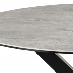 Eettafel Axel Rond Keramiek Grijs Ø120cm - Giga Living