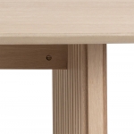 Eettafel Loeck Rechthoek MDF Lichtbruin 220cm - Giga Living