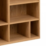 Boekenkast Huub Spaanplaat Naturel 90x180cm - Giga Living