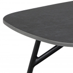 Salontafel Torrice Rechthoek Keramiek Zwart 120cm - Giga Living