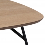 Salontafel Torrice Vierkant Eikenhout Grijs 90cm - Giga Living