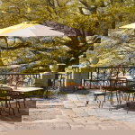 House Nordic Parasol Houston Zand Ø300cm
