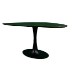 Eettafel Owen Kiezel Bruin O-poot 160cm - Giga Meubel