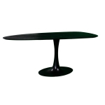 Eettafel Owen Kiezel Zwart O-poot 200cm - Giga Meubel