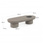 Kave Home Salontafel Taimi Beton Voor Buiten Ø140x60cm