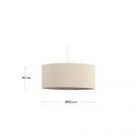 Kave Home Lampenkap Nazli Beige Ø50cm