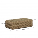 Kave Home Salontafel Portlligat Outdoor Rotan Natuurlijk 110x60cm