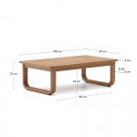 Kave Home Salontafel Sacaleta Outdoor Massief Eucalyptushout 100x60cm