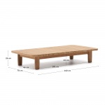 Kave Home Salontafel Tirant Massief Teakhout 140x70cm