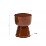 Kave Home Bijzettafel Mesquida Outdoor Keramiek Terracotta Ø35cm