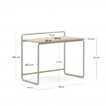 Kave Home Bureau Tinn Essenfineer Beige 75x45,5cm