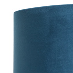 Steinhauer Lampenkap Velours Blauw Ø50cm