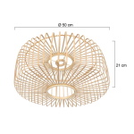 Steinhauer Lampenkap Bamboe Naturel Ø50cm