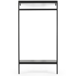 Kapstok Manoué Zwart 100cm - Giga Meubel
