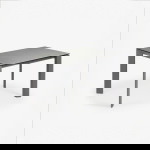 Kave Home Uitschuifbare Keramisch Tafel Axis met Antraciet Stalen Poten 120 (180)cm