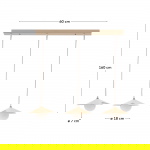 Kave Home Hanglamp Wilara Naturel 3-Lichts